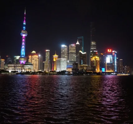 Famous oriental pearl tower Shanghai