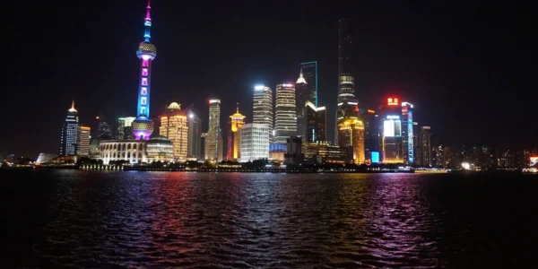 Famous oriental pearl tower Shanghai